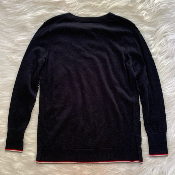 Banana republic navy stripe edge sweater - Picture 7 of 10